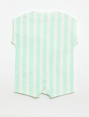 Barboteuse à manches courtes avec motif