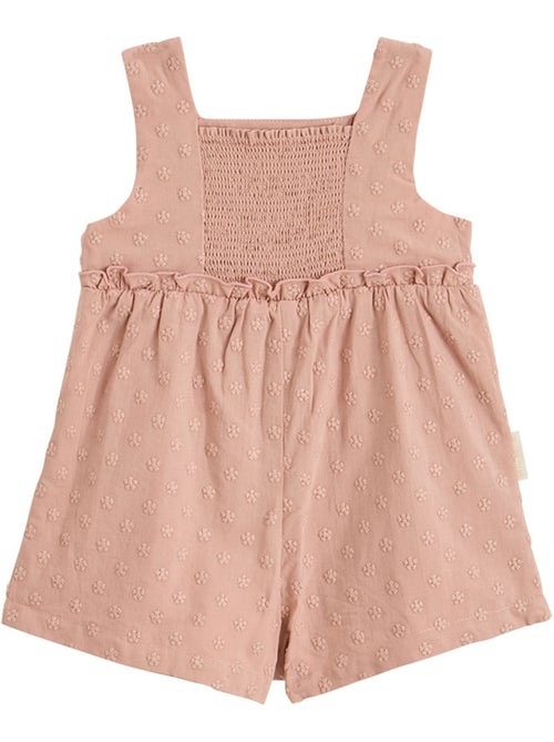Barboteuse b?b? en broderie anglaise + headband Po?sie d'?t? - Kiabi