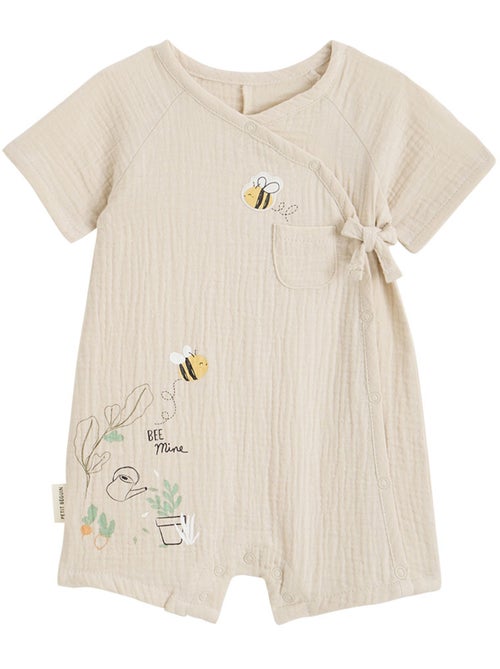 Barboteuse b?b? en gaze de coton Eden - Kiabi