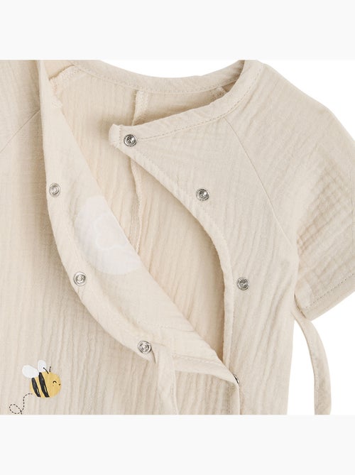 Barboteuse b?b? en gaze de coton Eden - Kiabi