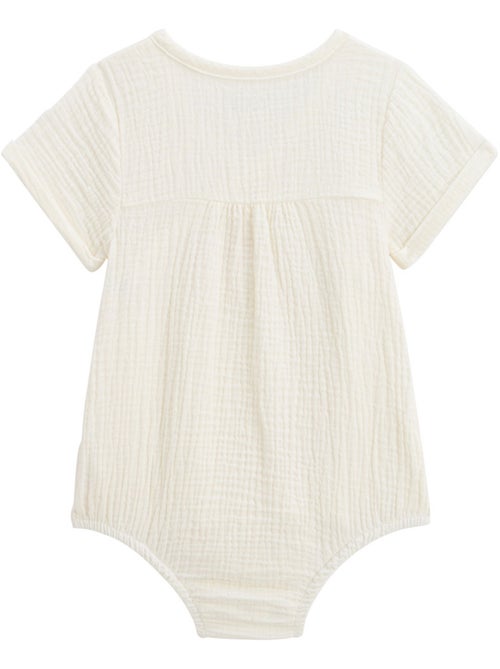 Barboteuse b?b? en gaze de coton Louison - Kiabi