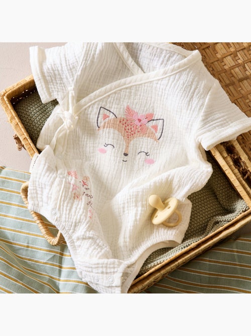 Barboteuse b?b? en gaze de coton Louison - Kiabi