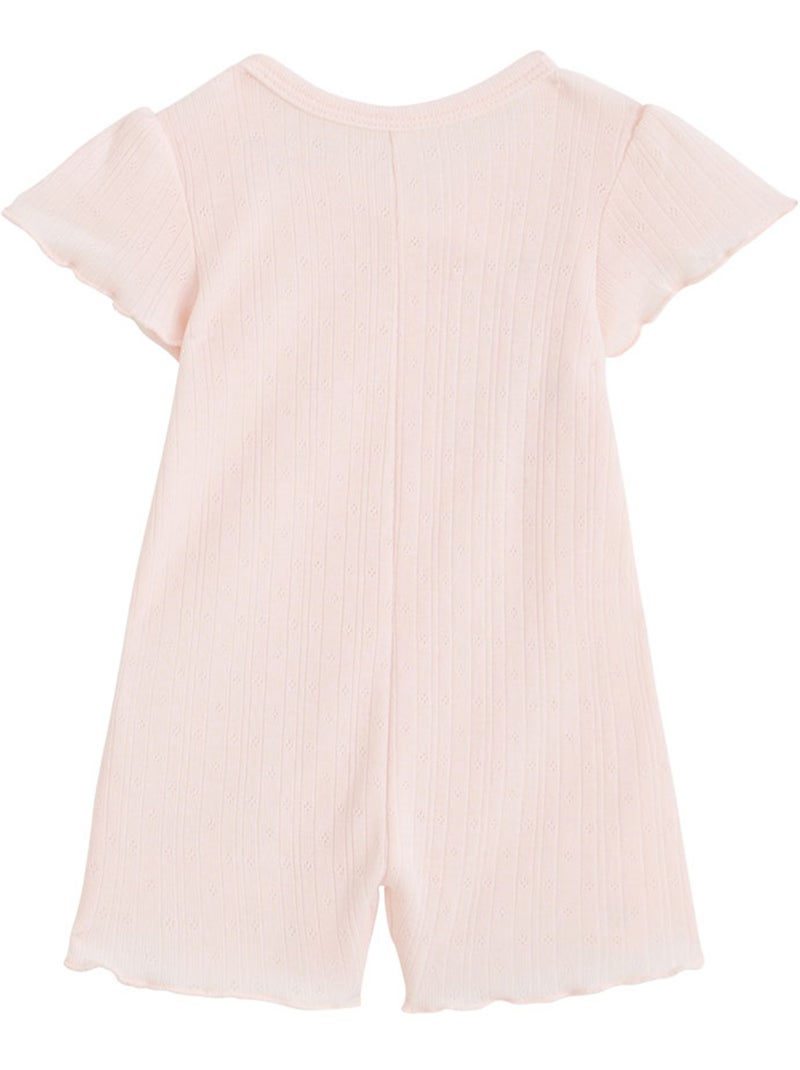 Barboteuse b?b? en pointelle Badian Rose - Kiabi