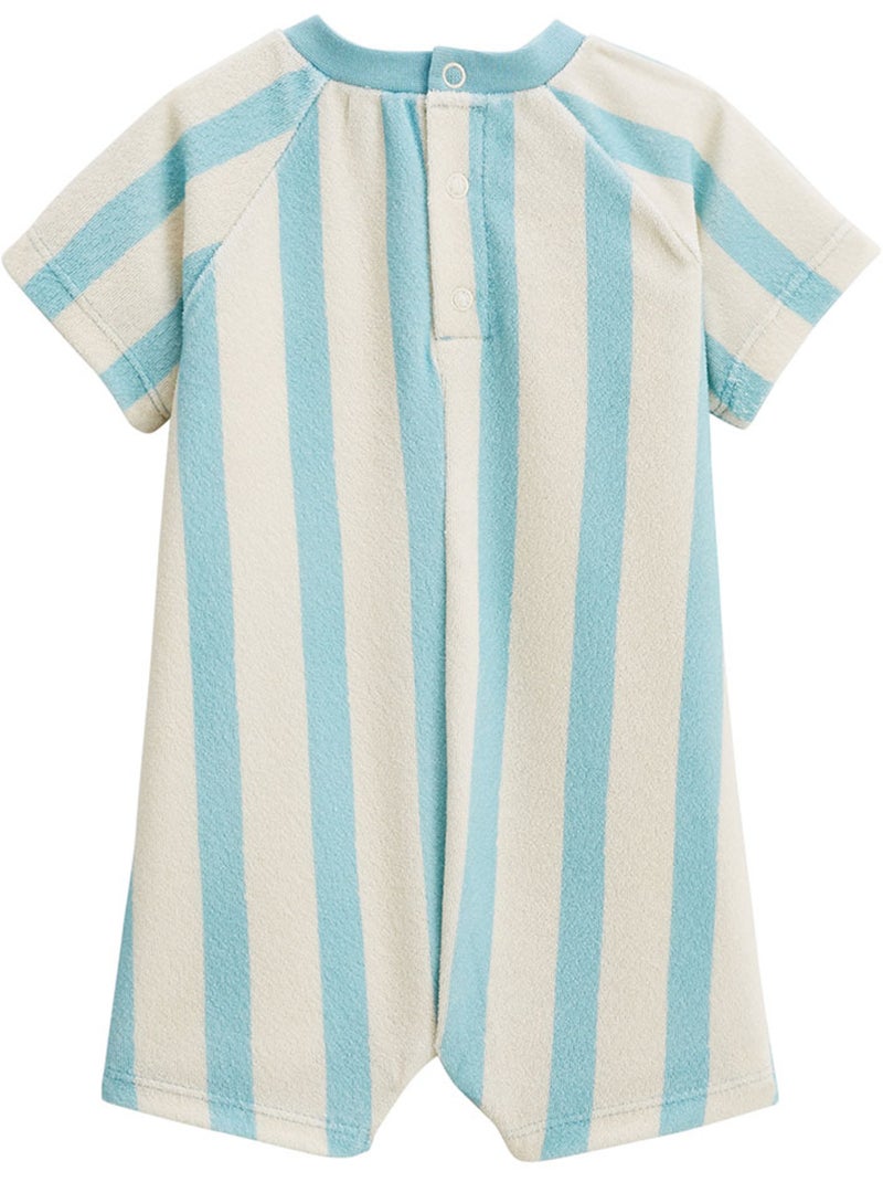 Barboteuse bébé en éponge Cayo coco Bleu - Kiabi