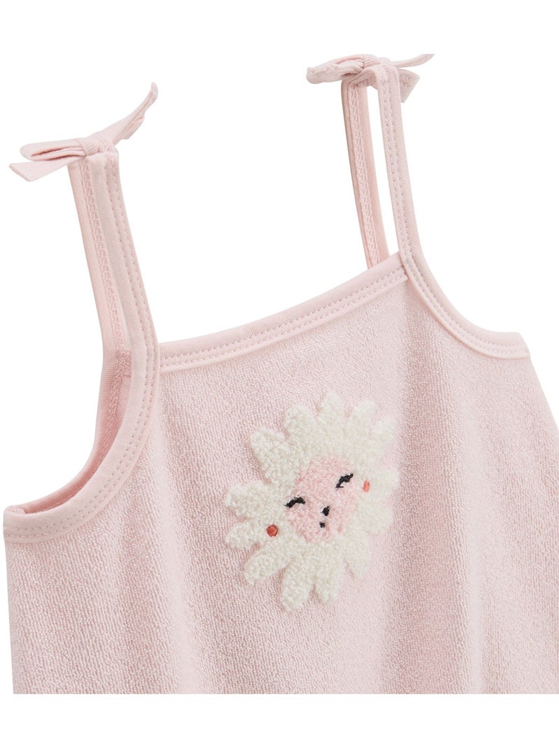 Barboteuse bébé en éponge Saona Rose - Kiabi