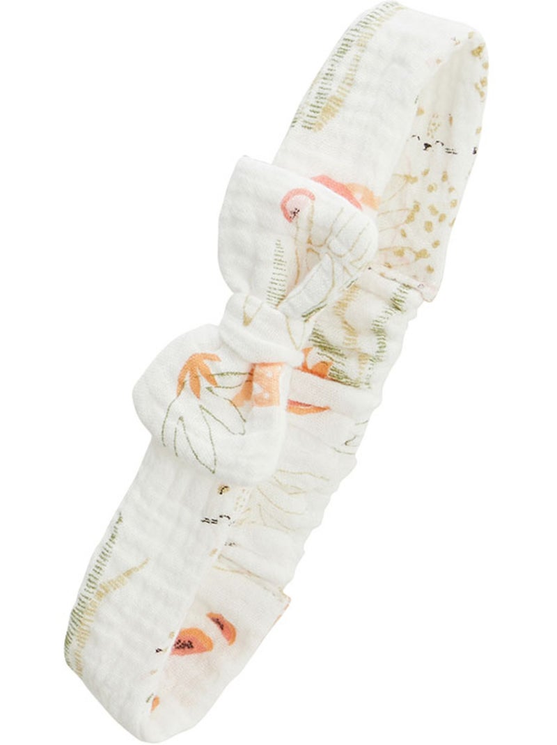 Barboteuse bébé + headband en gaze de coton Sierra Peche - Kiabi
