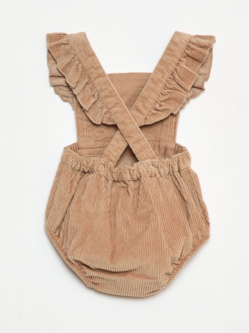 Barboteuse en velours côtelé - Kiabi