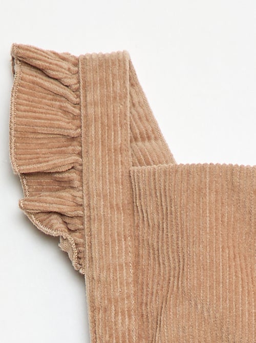 Barboteuse en velours côtelé - Kiabi