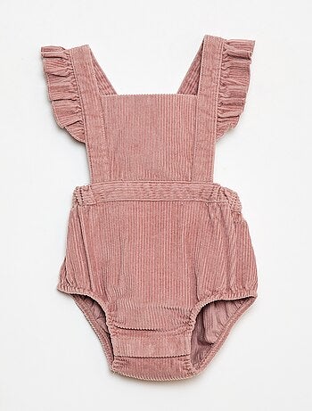 Barboteuse en velours côtelé