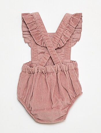 Barboteuse en velours côtelé