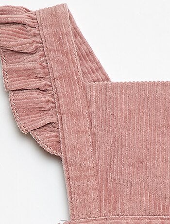 Barboteuse en velours côtelé