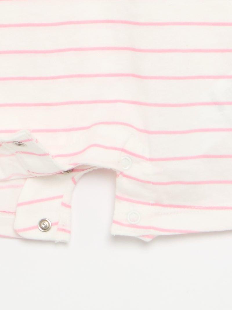 Barboteuse 'Hello Kitty' sans manches manches avec volants Rose - Kiabi