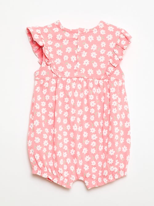 Barboteuse imprimée en coton - Kiabi