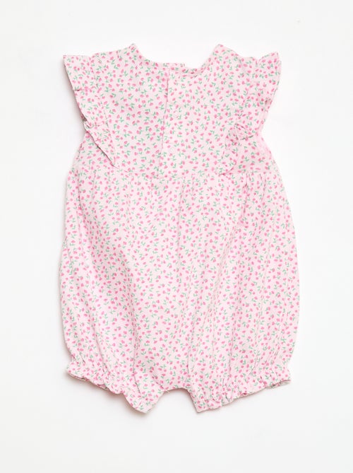 Barboteuse imprimée en jersey de coton - Kiabi