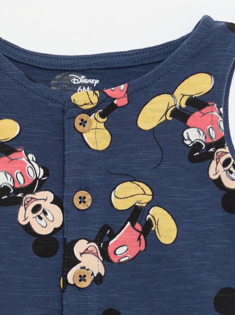 Barboteuse sans manches imprimé 'Disney' Bleu - Kiabi