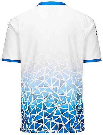 Barcelona thuisshirt jongens kappa kombat 2024 alpine f1 wit/blauw