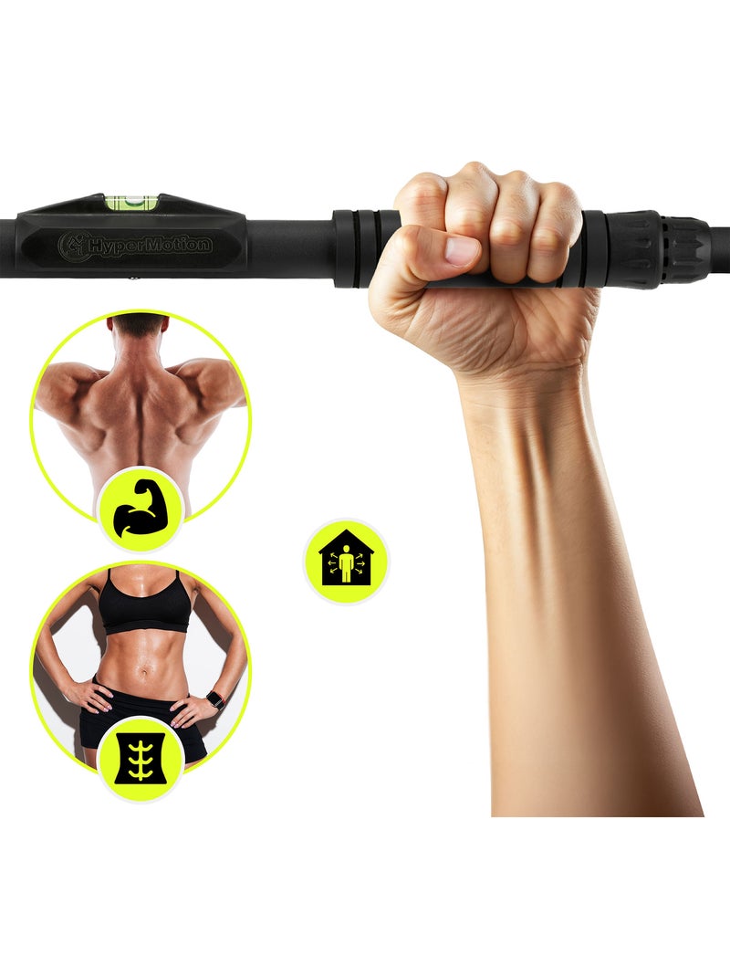 Barre de traction hypermotion réglable 74-100 cm jusqu'à 200 kg Noir - Kiabi
