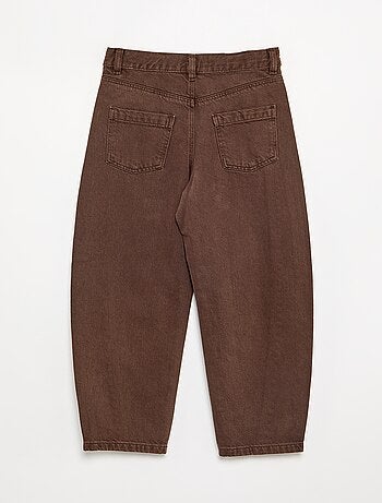 Barrel fit-broek met studs