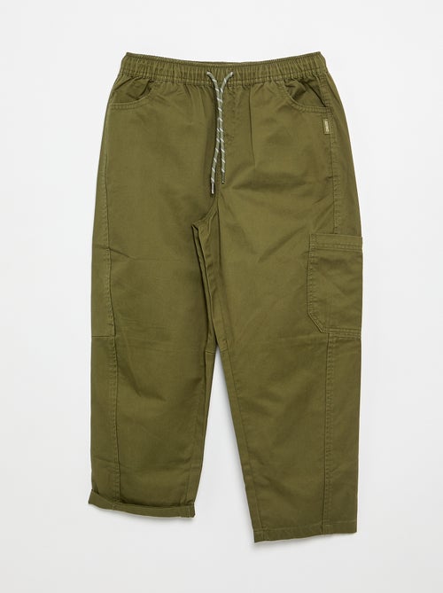 Barrel fit-broek met trekkoordjes - Kiabi Barrel fit-broek met trekkoordjes - Kiabi