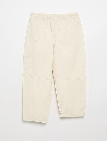 Barrel fit-broek met trekkoordjes
