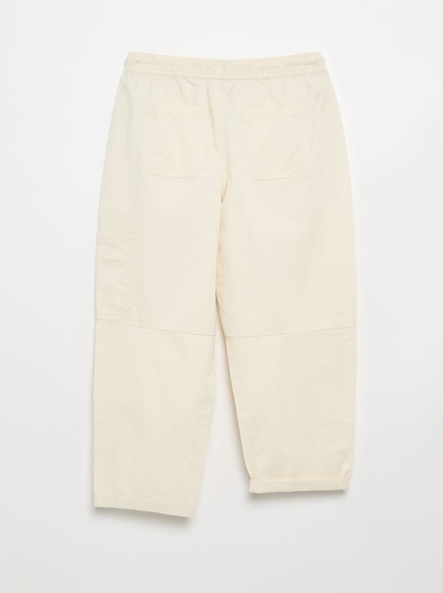 Barrel fit-broek met trekkoordjes - Kiabi Barrel fit-broek met trekkoordjes - Kiabi