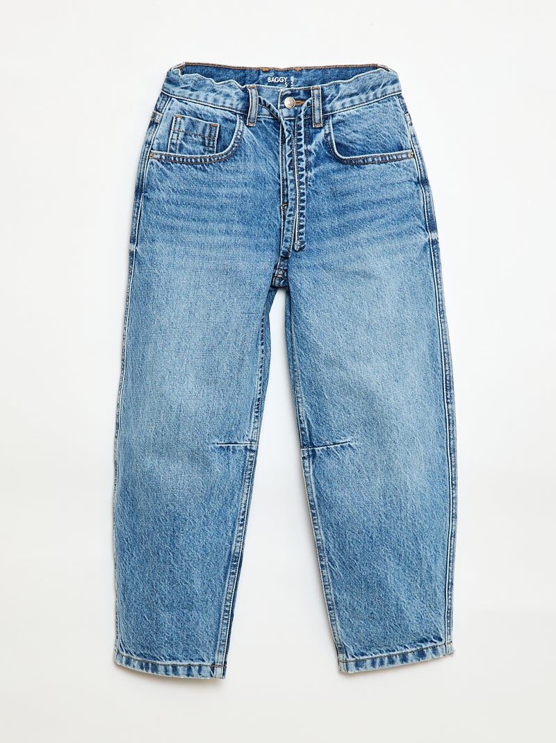 Barrel fit jeans Blauw - Kiabi