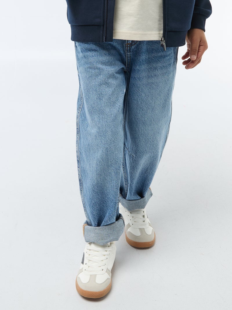 Barrel fit jeans Blauw - Kiabi