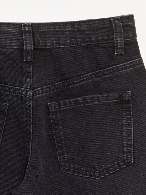 Barrel fit jeans met fantasie studs - Kiabi Barrel fit jeans met fantasie studs - Kiabi