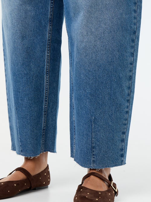 Barrel jeans met 5 zakken - Kiabi