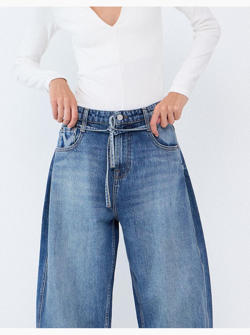 Barrel jeans, mo fashion Blauw - Kiabi