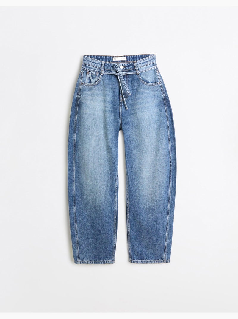 Barrel jeans, mo fashion Blauw - Kiabi