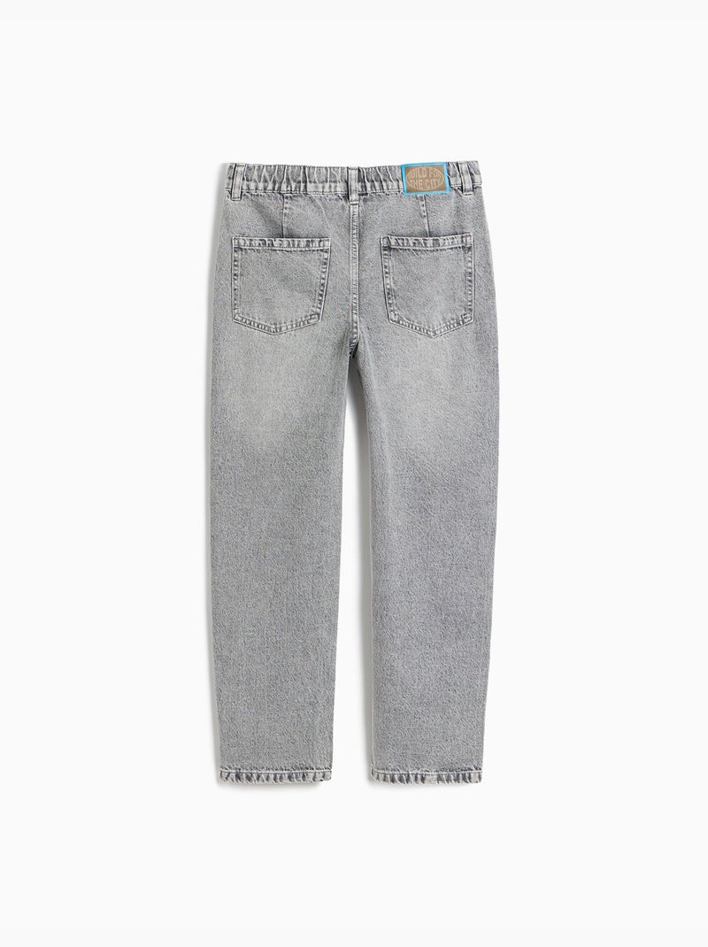 Barrel jeans, mo fashion Grijs - Kiabi