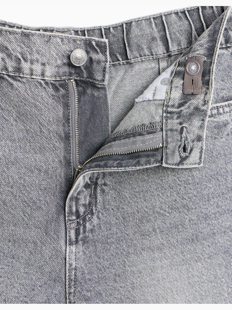 Barrel jeans, mo fashion Grijs - Kiabi