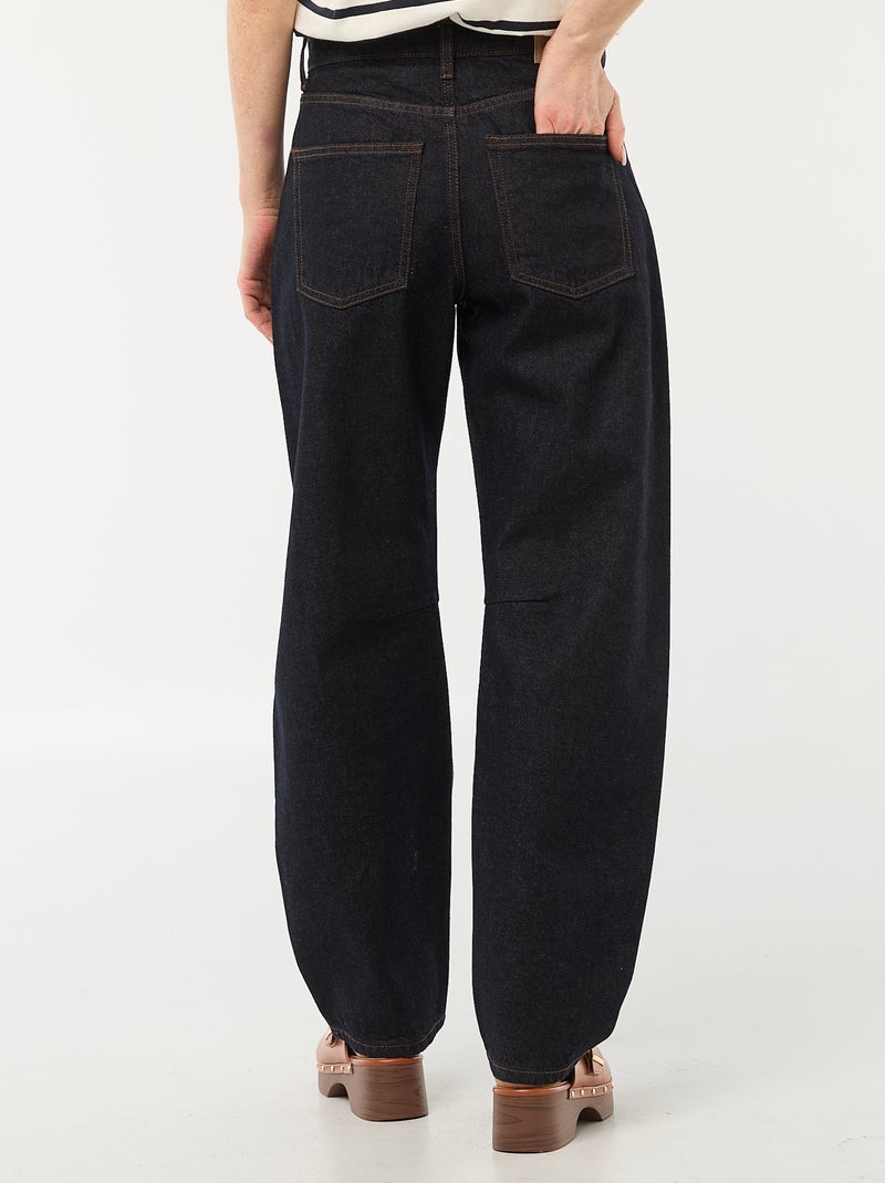 Barrel jeans van katoen Blauw - Kiabi