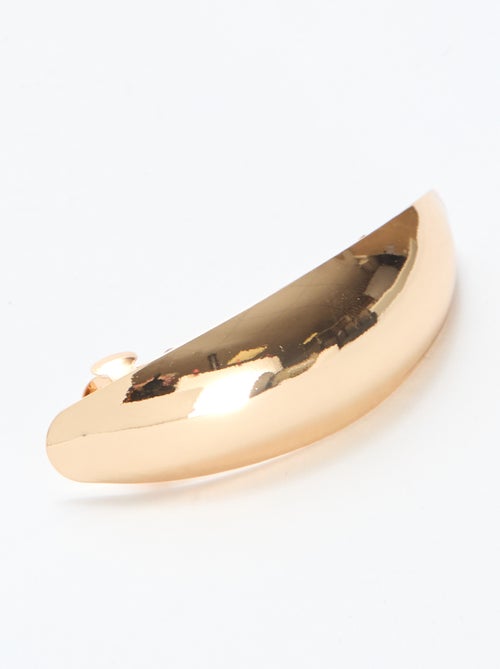 Barrette dorée à pince plate - Kiabi