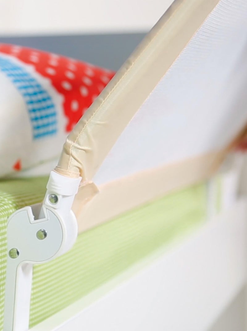 Barrière de lit enfant rabattable - Protection anti-chute 'Roba klipp-klapp' Blanc Beige - Kiabi
