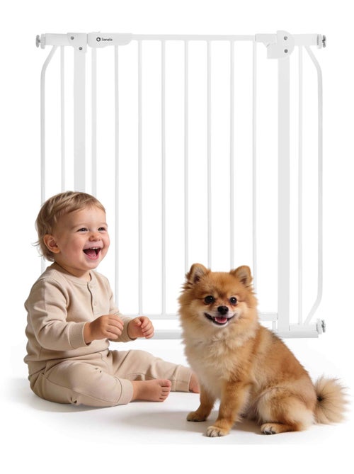 Barrière de sécurité bébé LIONELO Truus Slim - 75-105 cm - Fixation par pression - Sans perçage - Kiabi Barrière de sécurité bébé LIONELO Truus Slim - 75-105 cm - Fixation par pression - Sans perçage - Kiabi