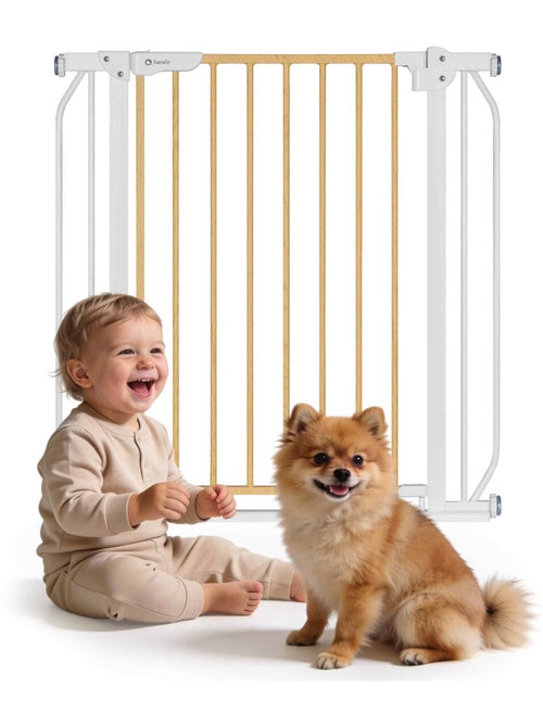 Barrière de sécurité bébé LIONELO Truus Slim - 75-105 cm - Fixation par pression - Sans perçage - Kiabi Barrière de sécurité bébé LIONELO Truus Slim - 75-105 cm - Fixation par pression - Sans perçage - Kiabi