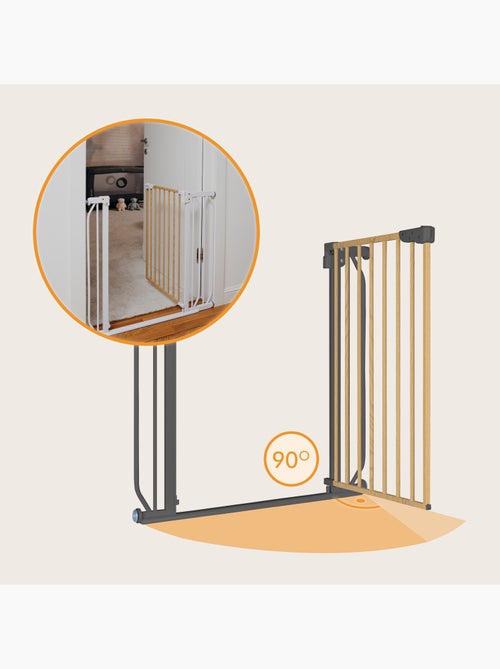 Barrière de sécurité bébé LIONELO Truus Slim - 75-105 cm - Fixation par pression - Sans perçage - Kiabi Barrière de sécurité bébé LIONELO Truus Slim - 75-105 cm - Fixation par pression - Sans perçage - Kiabi