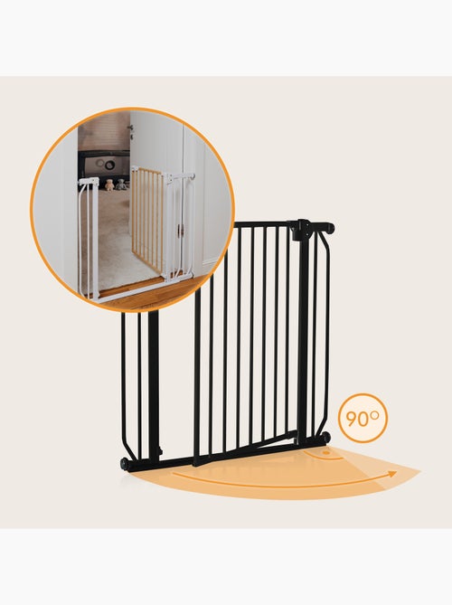 Barrière de sécurité bébé LIONELO Truus Slim - 75-105 cm - Fixation par pression - Sans perçage - Kiabi