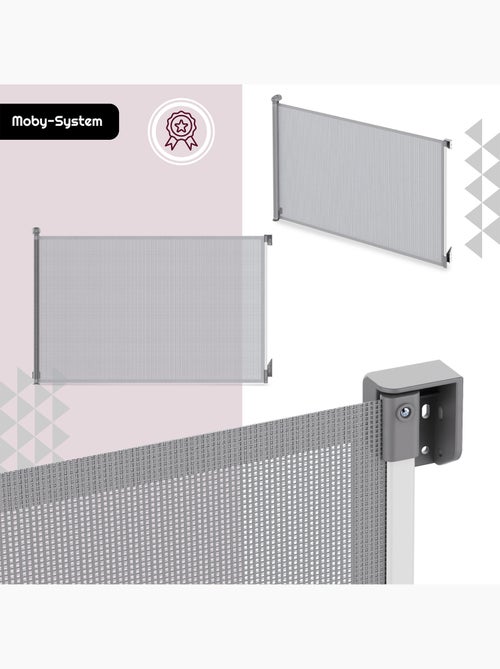 Barrière de sécurité enroulable enfant moby-system safeguard 140 cm - Kiabi Barrière de sécurité enroulable enfant moby-system safeguard 140 cm - Kiabi