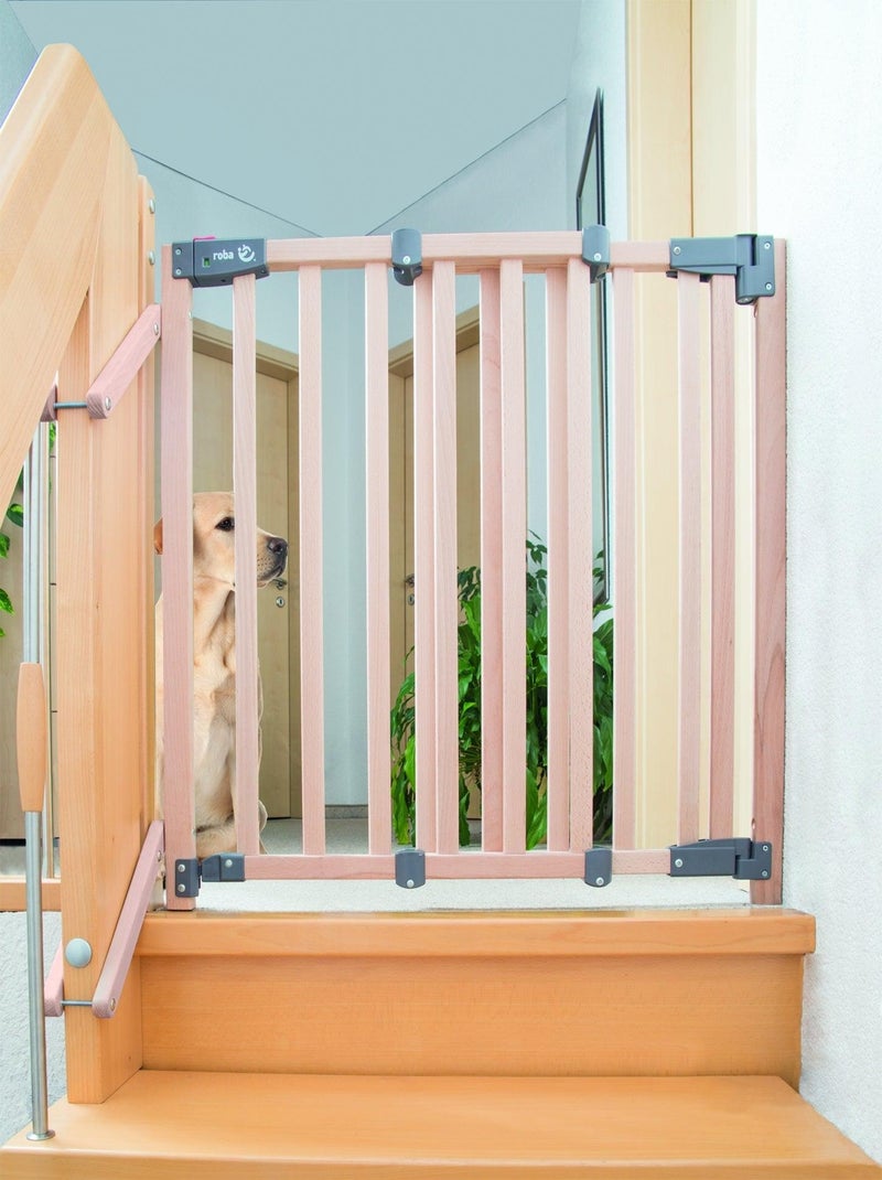Barrière de sécurité extensible en bois massif Safety Up - ROBA Marron clair - Kiabi