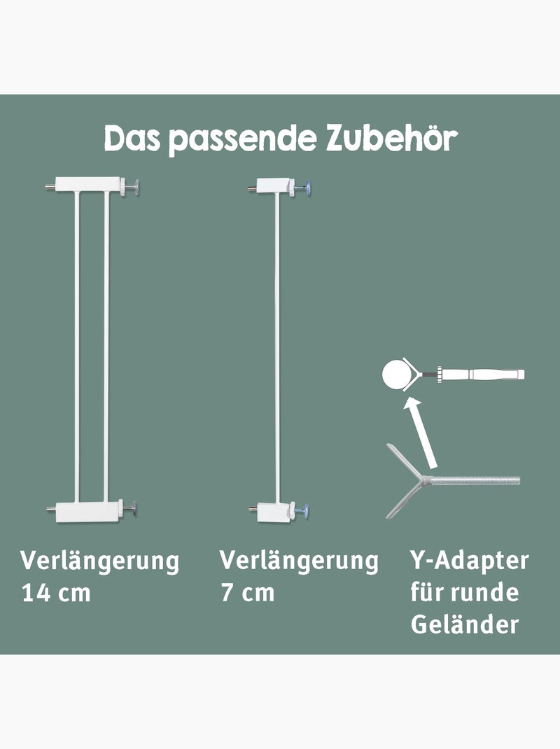 Barrière de sécurité porte et escalier minimaliste easySafe+ Roba Blanc - Kiabi