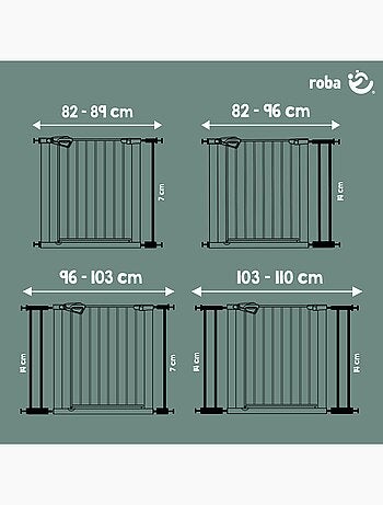 Barrière de sécurité porte et escalier minimaliste easySafe+ Roba
