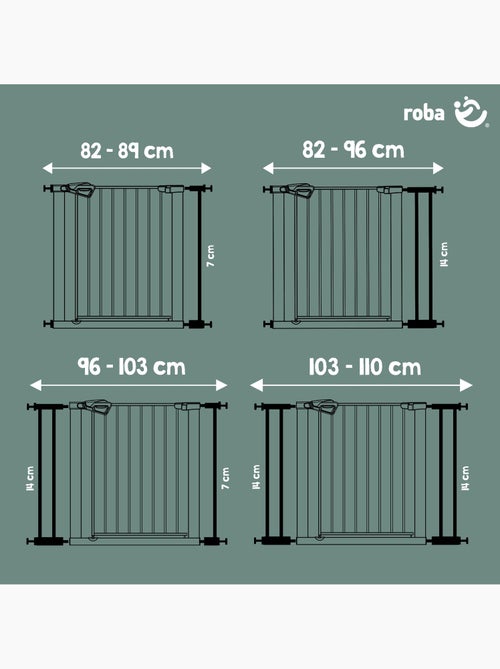 Barrière de sécurité porte et escalier minimaliste easySafe+ Roba - Kiabi