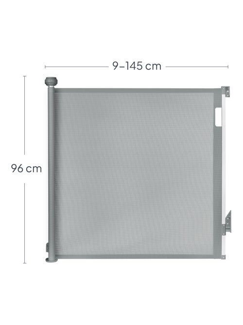 Barrière de sécurité rétractable - LIONELO Thea - 85 x 140 cm - Pas de seuil - Kiabi Barrière de sécurité rétractable - LIONELO Thea - 85 x 140 cm - Pas de seuil - Kiabi