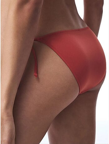 Bas de bikini à nouer sur les côtés, taille basse penti
