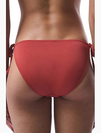 Bas de bikini à nouer sur les côtés, taille basse penti