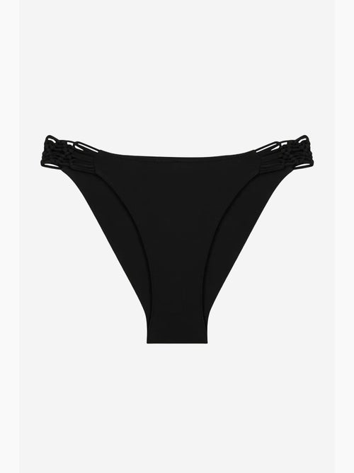 Bas de bikini basic avec détails macramé sur les côtés penti - Kiabi Bas de bikini basic avec détails macramé sur les côtés penti - Kiabi