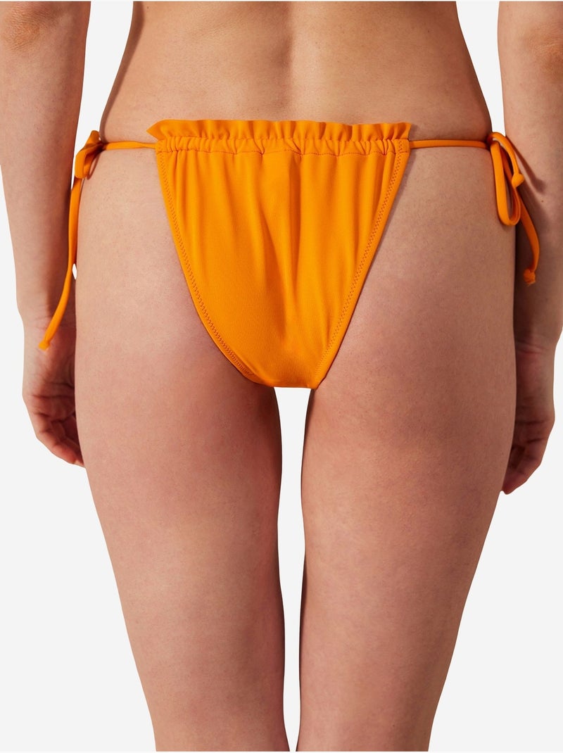 Bas de bikini basic super frill penti Orange - Kiabi